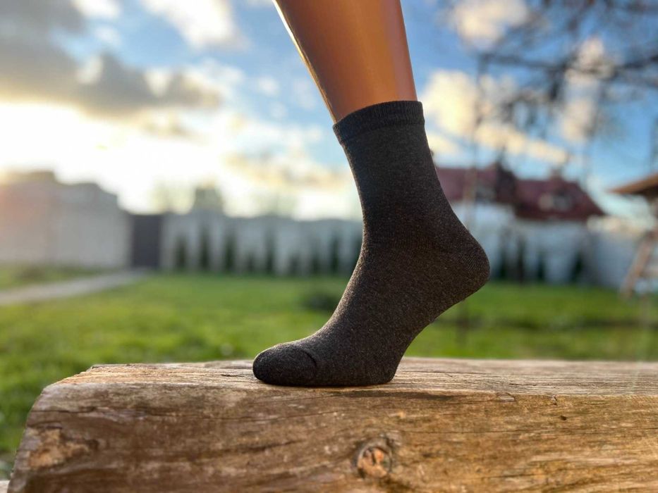 10пар 145грн шкарпетки високі сірі класичні однотонні носки демісезон