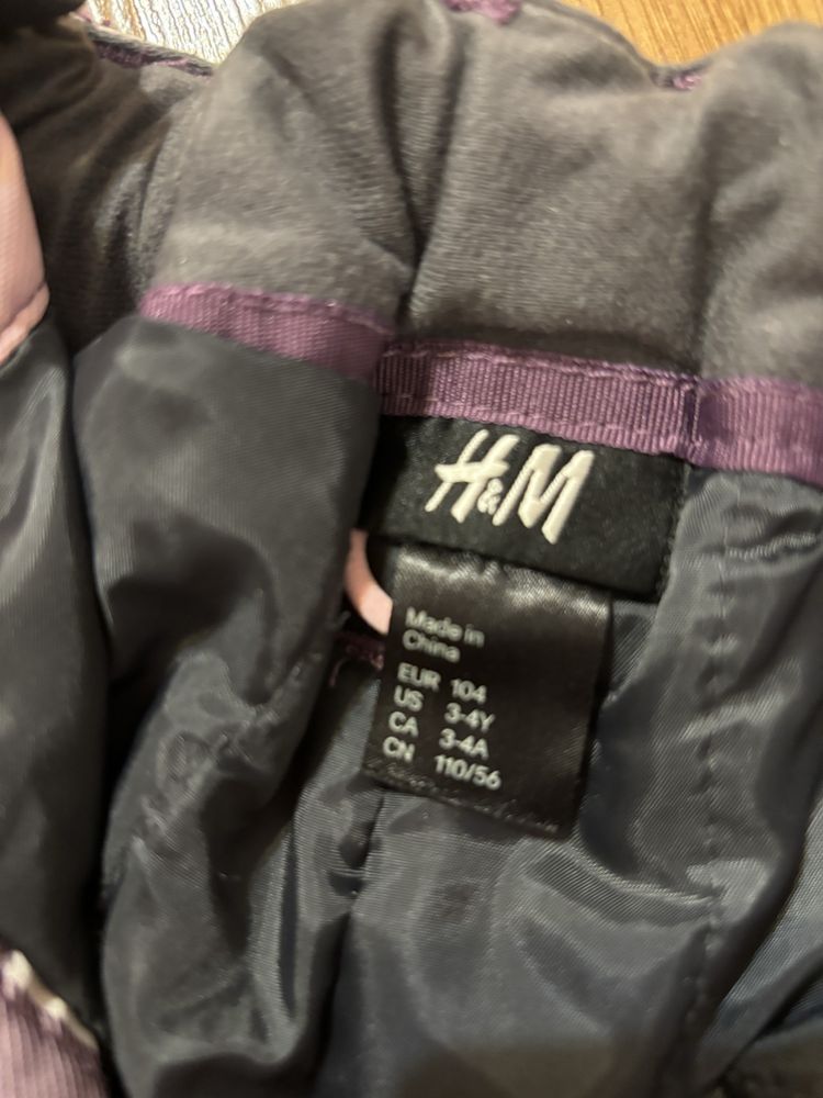 Ciepłe zimowe spodnie dla dziewczynki H&M 104 (do 110)
