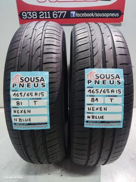 2 pneus semi novos 165-65r15 nexen - oferta dos portes