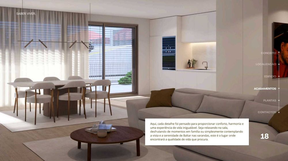 Apartamento T2 Luxo, Condomínio fechado 166m2