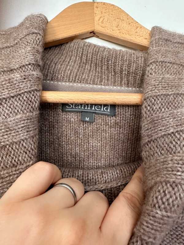 Sweter golf wełniany Stanfield 70% wełna