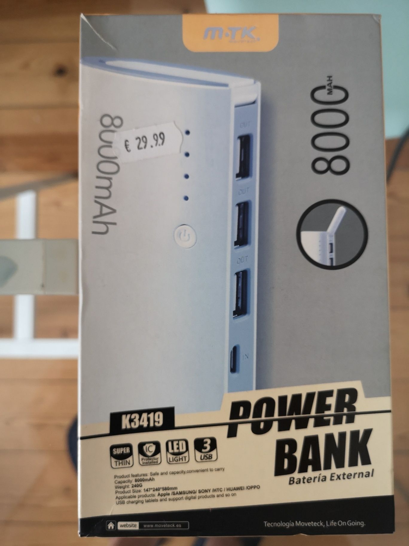 Power Bank 8000 MAH