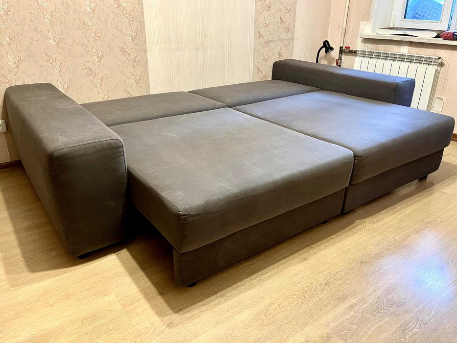 Великий розкладний диван-єврокнижка, спальне місце 170х200, антикіготь