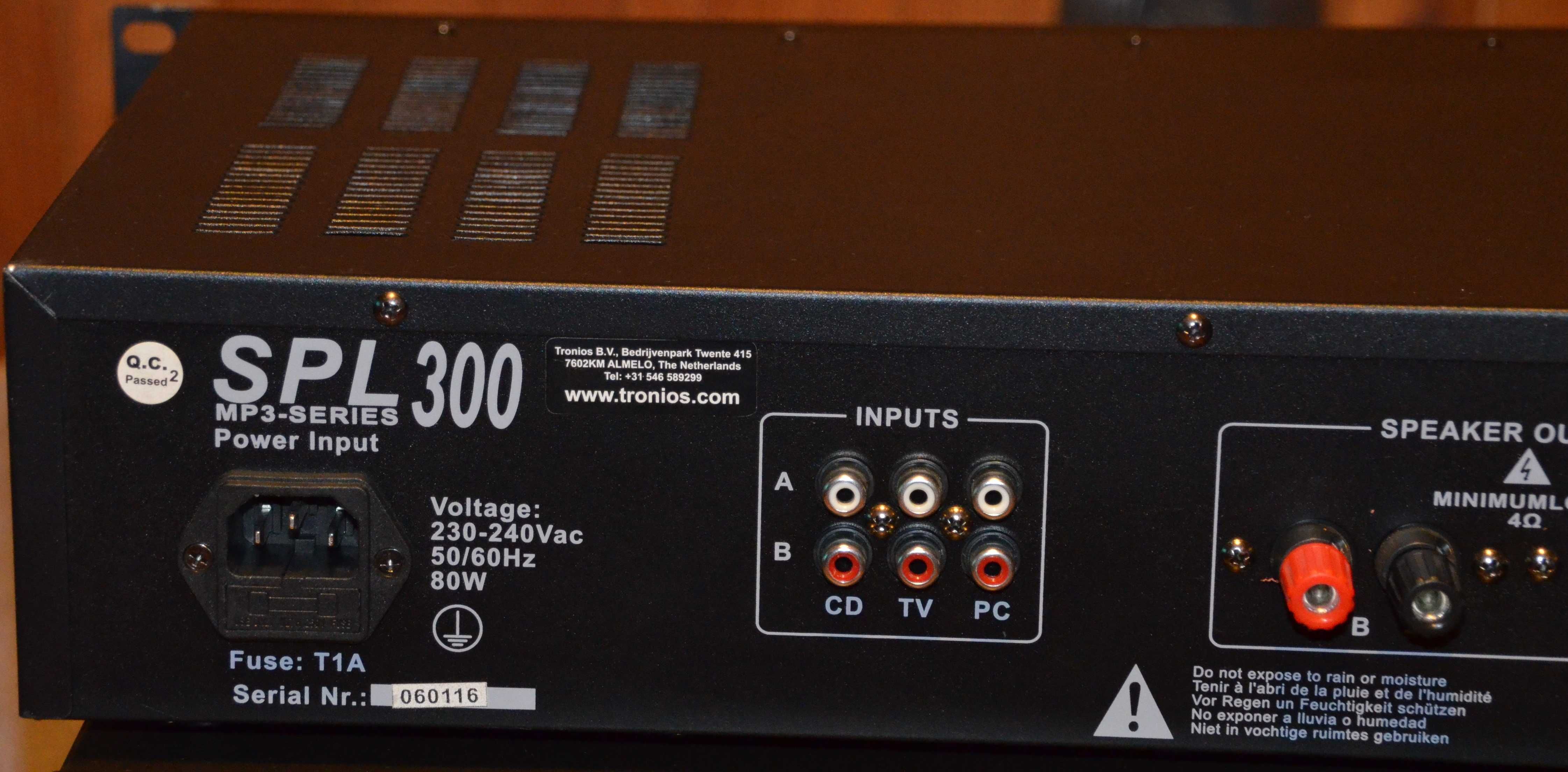 Skytec wzmacniacz Stereo  SPL 300VHFMP3  2x 150W Jak nowy