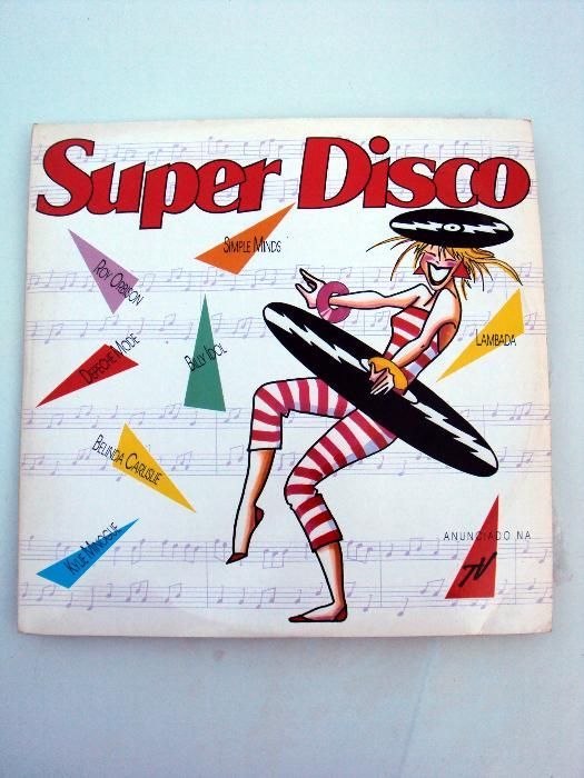 Discos vinil Super disco, 2 discos, 1989 - antiguidade
