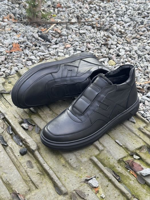 Чоловічі черевики шкіра на хутрі 42-27.5 см