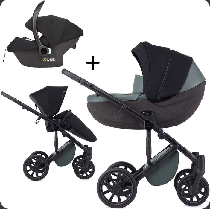 Коляска 3 в 1 Anex M/Type PRO Casual green + автокрісло Cosmo