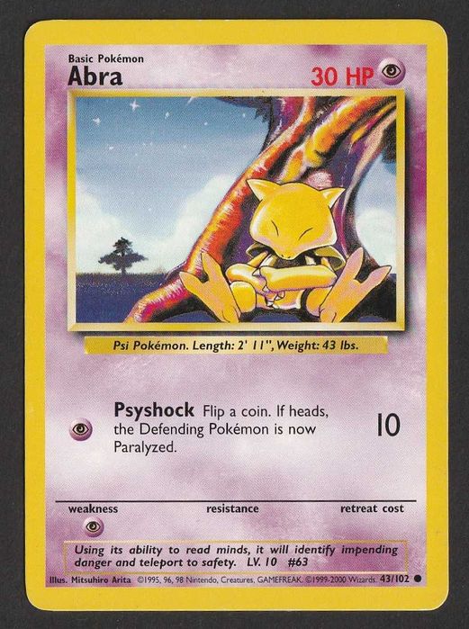 Karta Pokemon - ABRA
