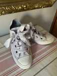liliowe Converse Big Eyelets