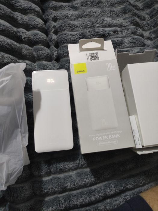 Гарантія 1 рік! Power Bank Baseus 30000mAh 20W  Оригінал  White паверб