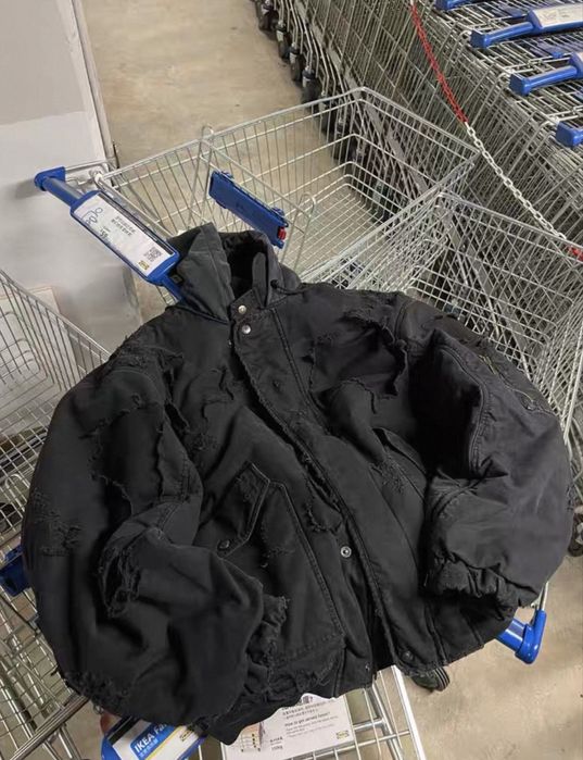 Бомбер Куртка Broken Moon Distressed Balenciaga Destroyed