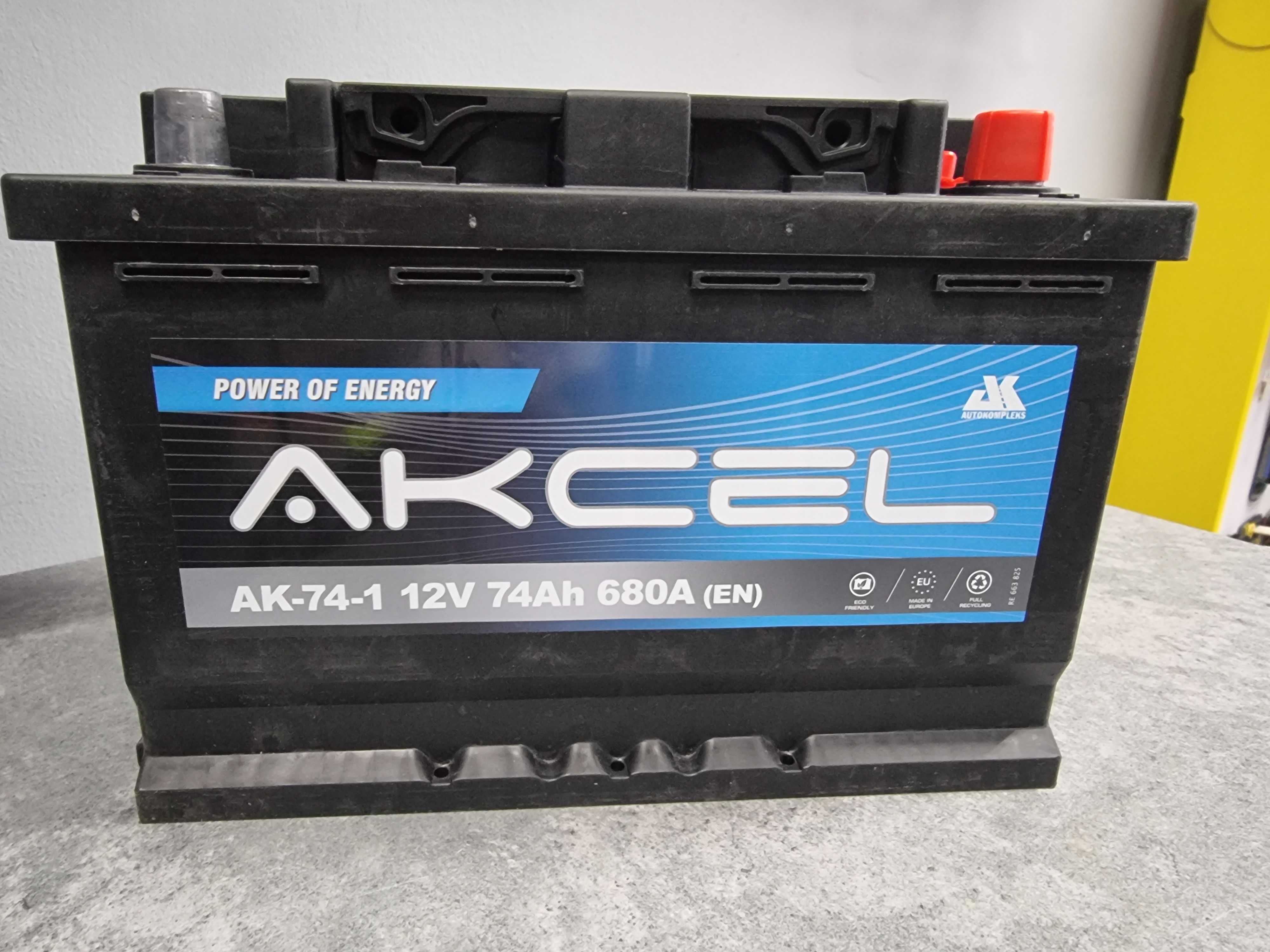 Akumulator AKCEL VARTA 74AH 680A 12V P+ Żary Żagań