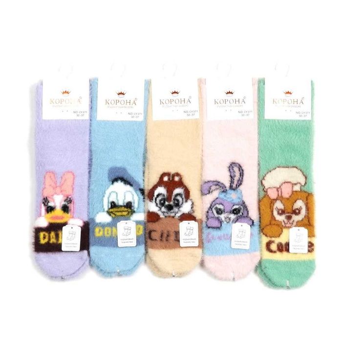 Дитячі шерстяні шкарпетки, Підліткові зимові шкарпетки норка 32-37