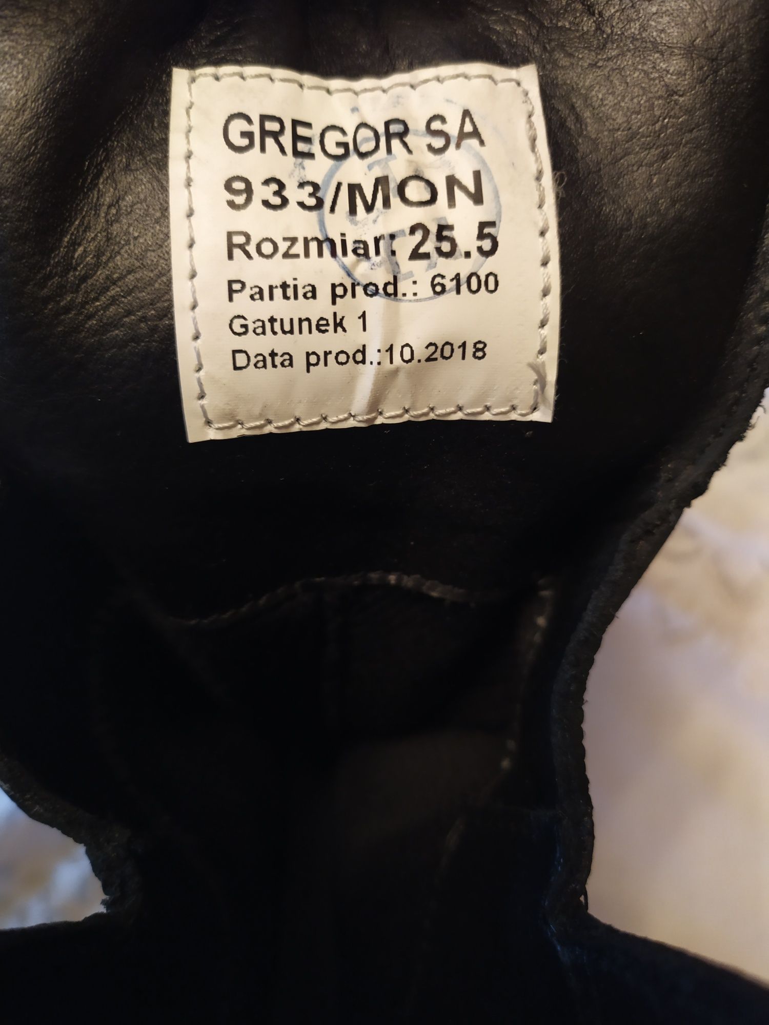 Buty zimowe wojskowe 25,5 czarne