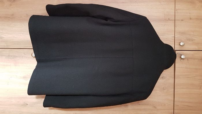 Płaszcz zimowy Bruno Zinger (Daniel 15) 176/56 Wełniany czarny NOWY