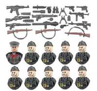10 Figurek żołnierzy niemieckich plus bronie komp. z Lego