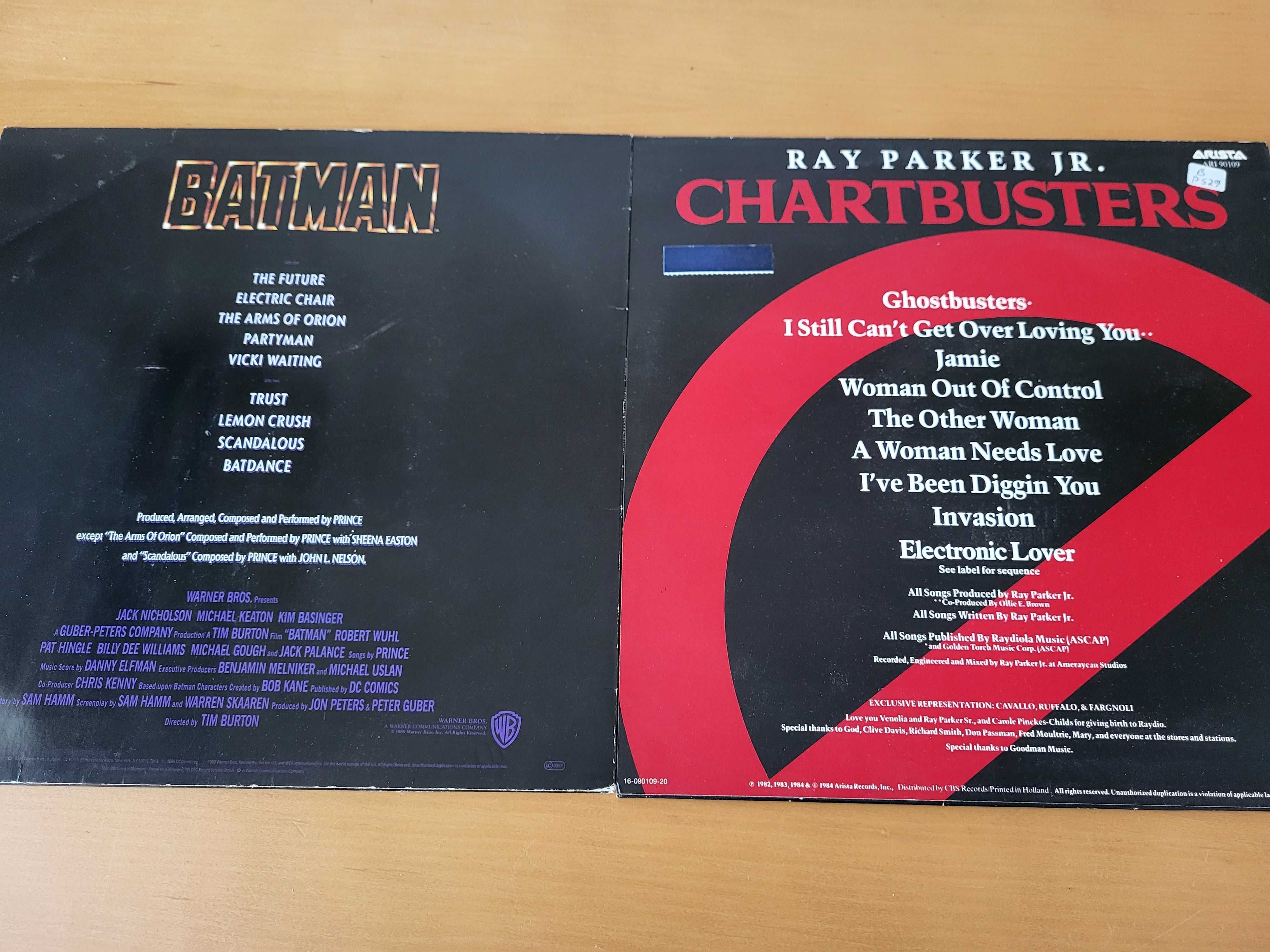 Płyty winylowe: BATMAN - PRINCE , GHOSTBUSTERS - słynna muzyka filmowa