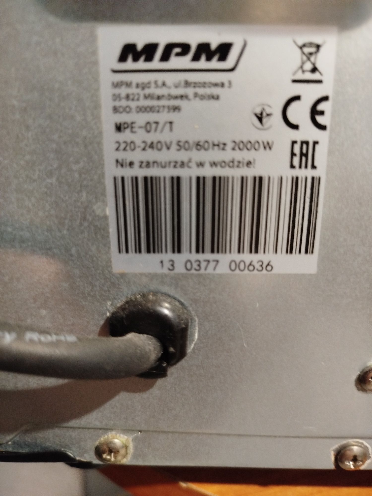 Piekarnik mpm 07/T 45L
