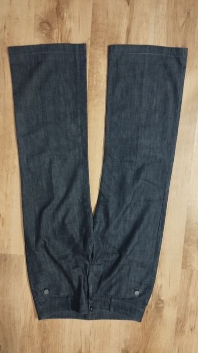 Jeansy szerokie 40 ciemne L petite