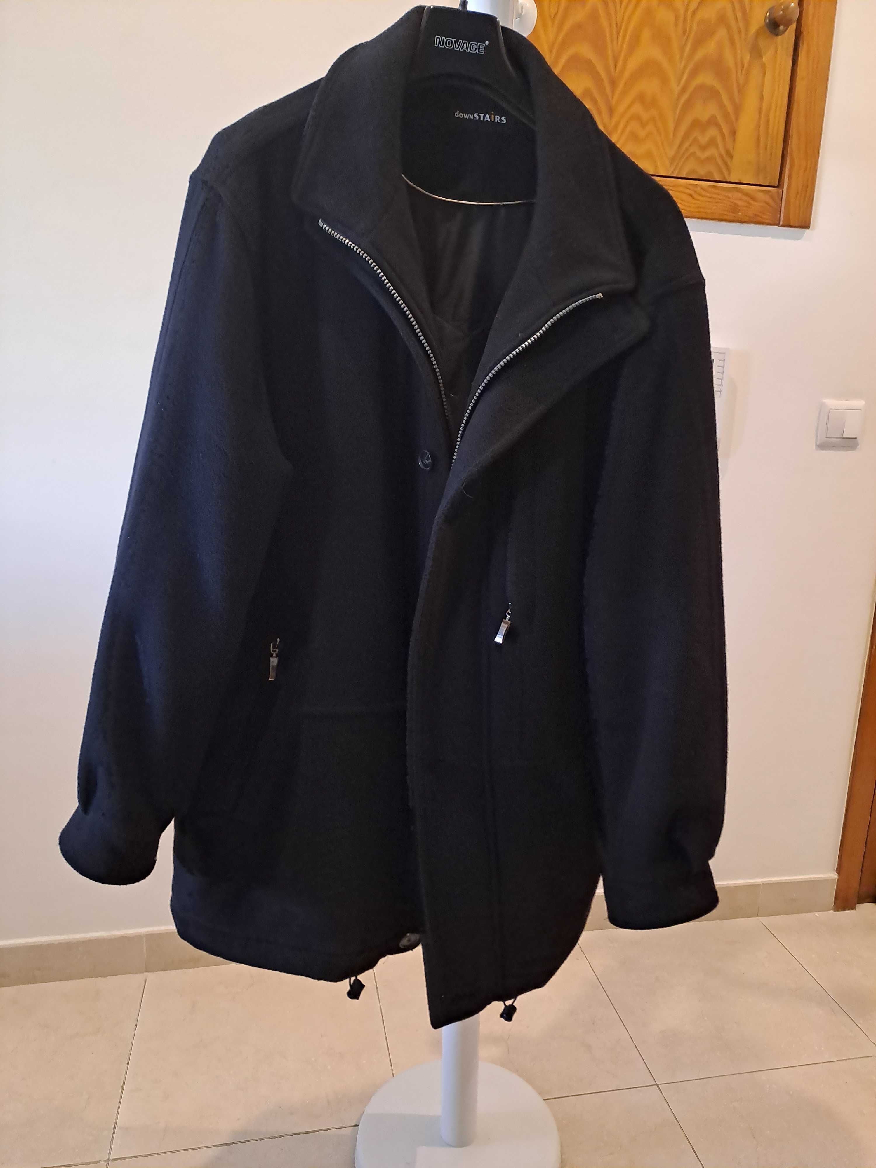 casaco sobretudo preto - valor negociavel