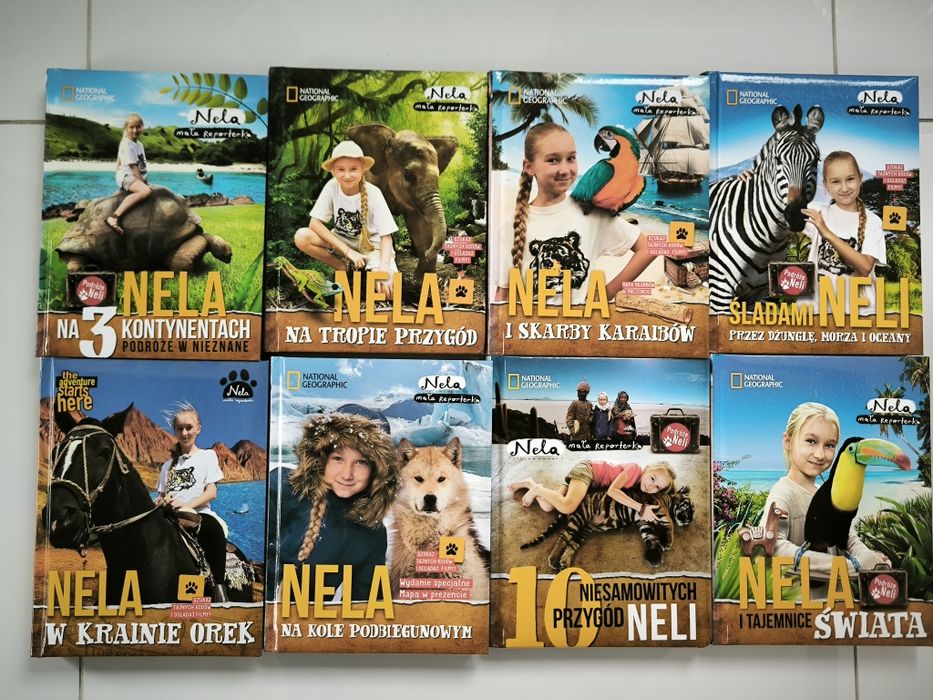 Zestaw 8 książek Nela mała reporterka.