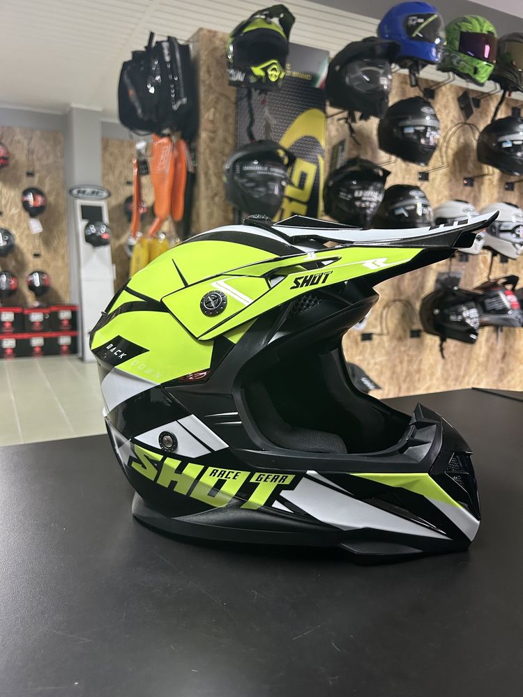 kask motocyklowy shot cross r. s, m