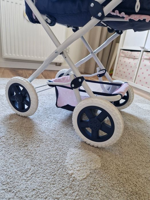 Wózek dla lalki berjuan la nina granatowo różowy