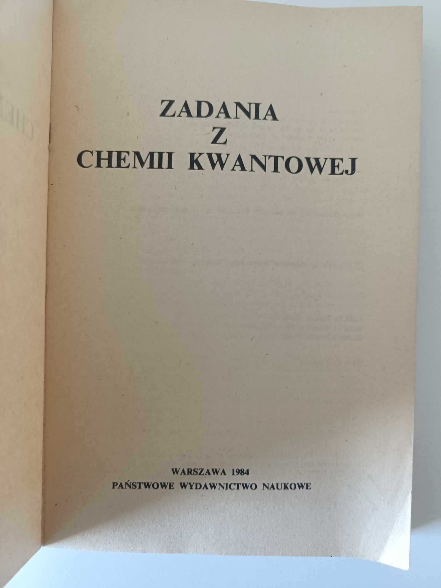 Zadania z chemii kwantowej Warszawa 1984 PWN