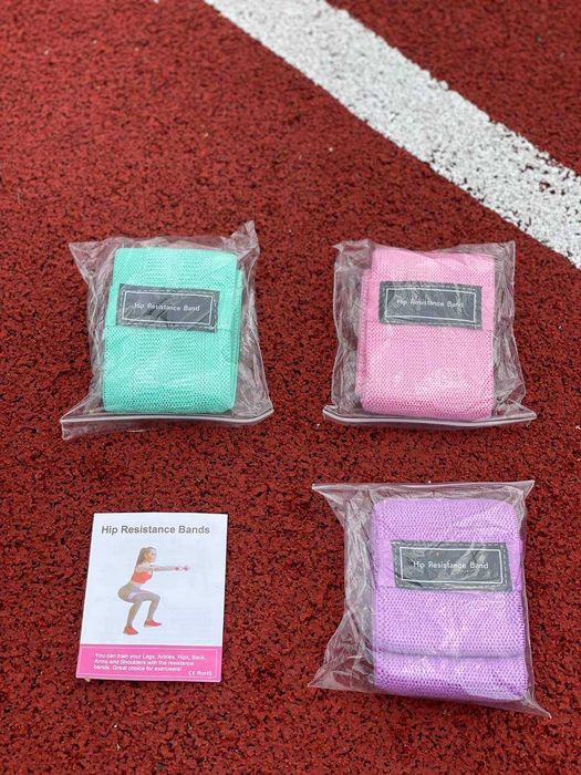 -50% Тканевые резинки, фитнес резинки, Комплект 3 штуки, Оригинал