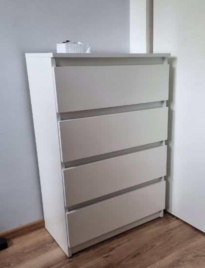 Komoda 4 szufladowa biała