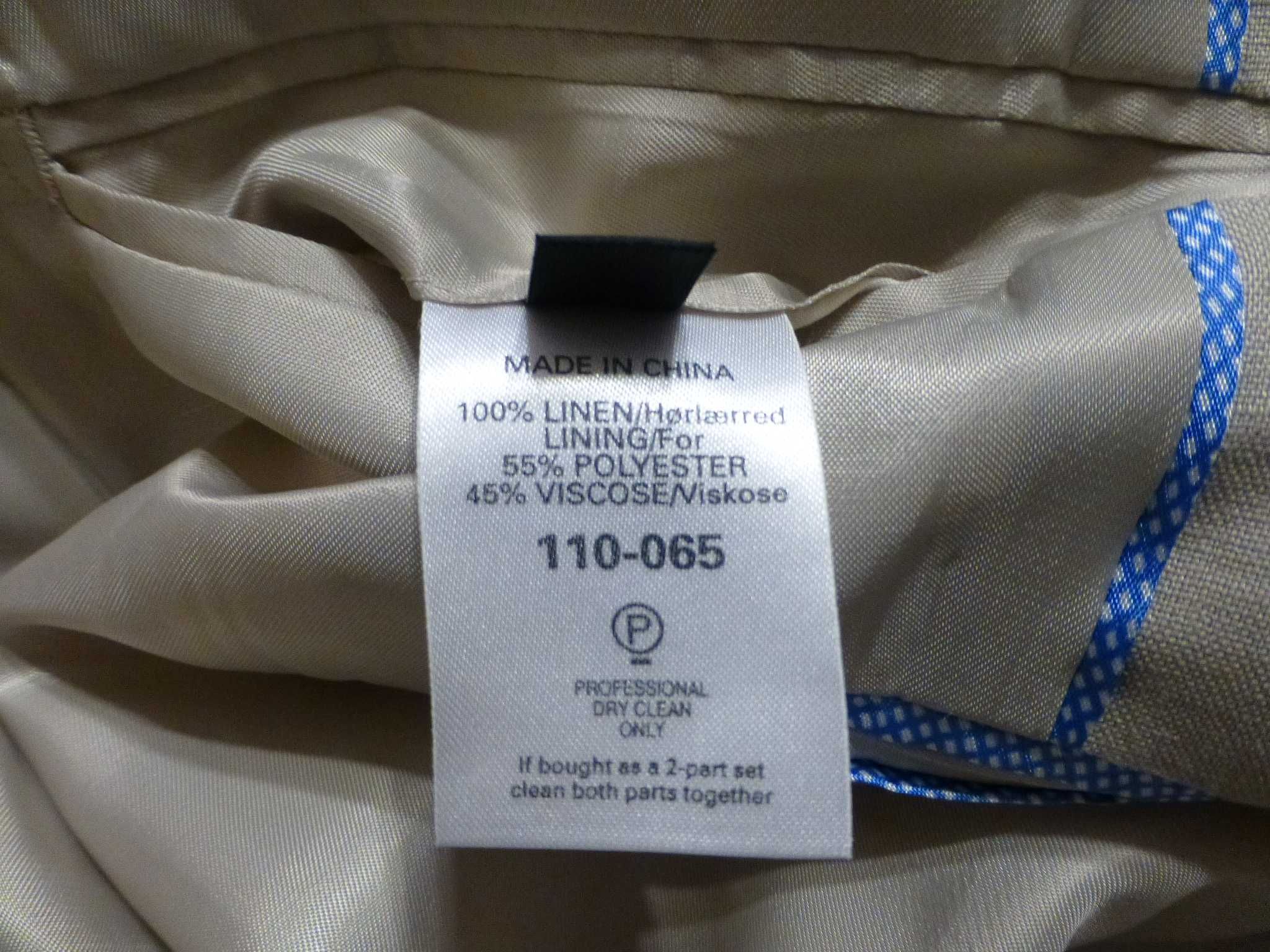 Lniana męska  marynarka casual Next 38 S M