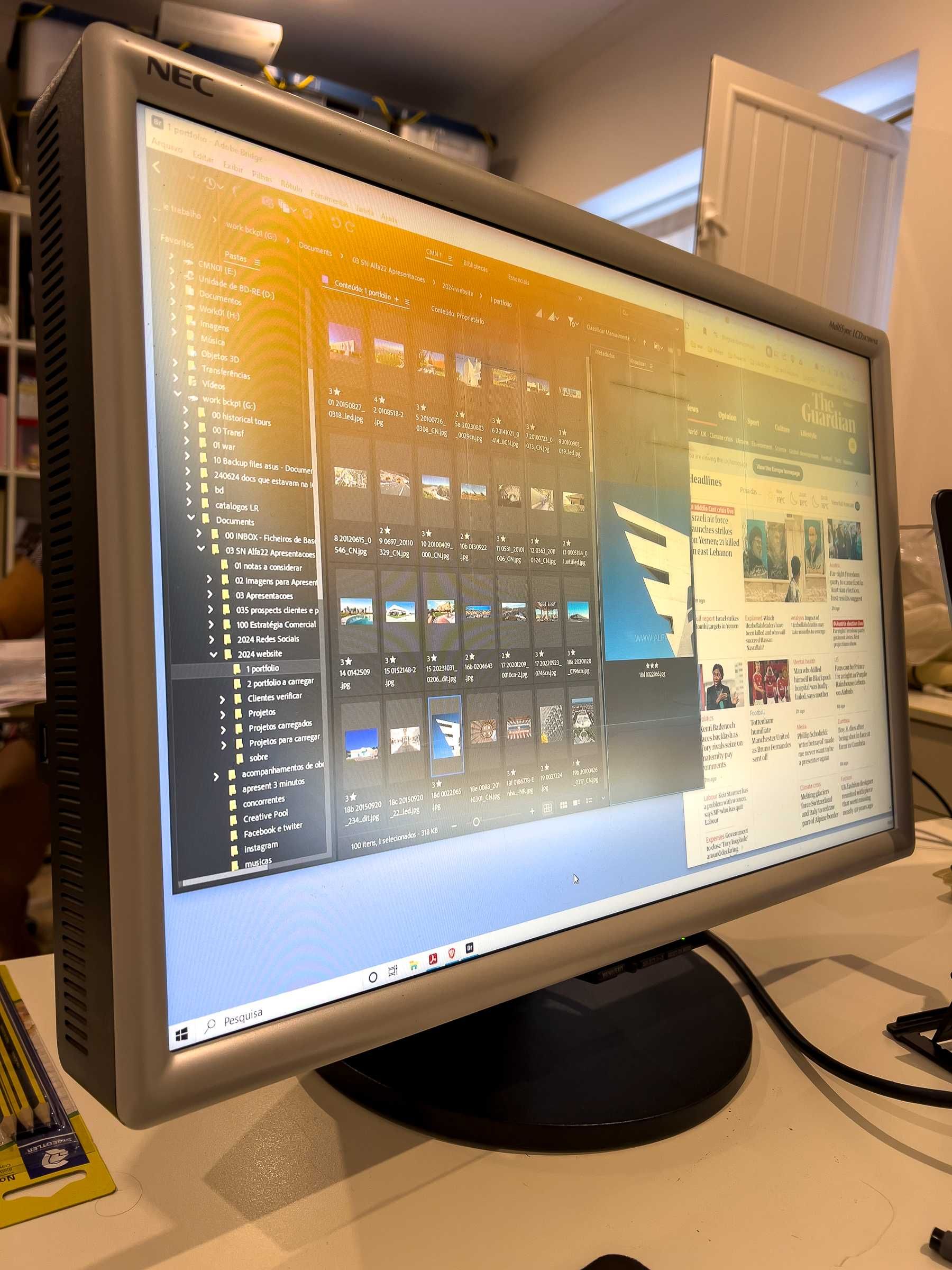 Monitor 24 polegadas NEC LCD2470WNX