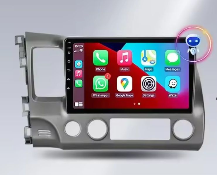 Rádio Android Honda CIVIC 8 2005 a 2012 CARPLAY WIFI GPS 2/32GB novo