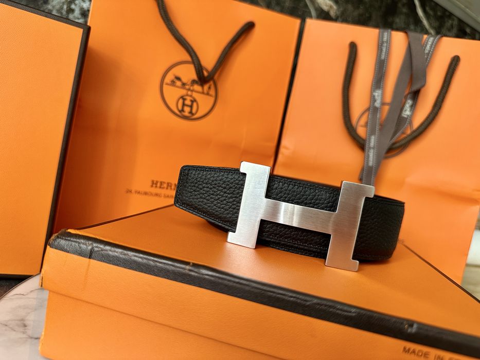 Hermes pasek meski skora naturalna prezent