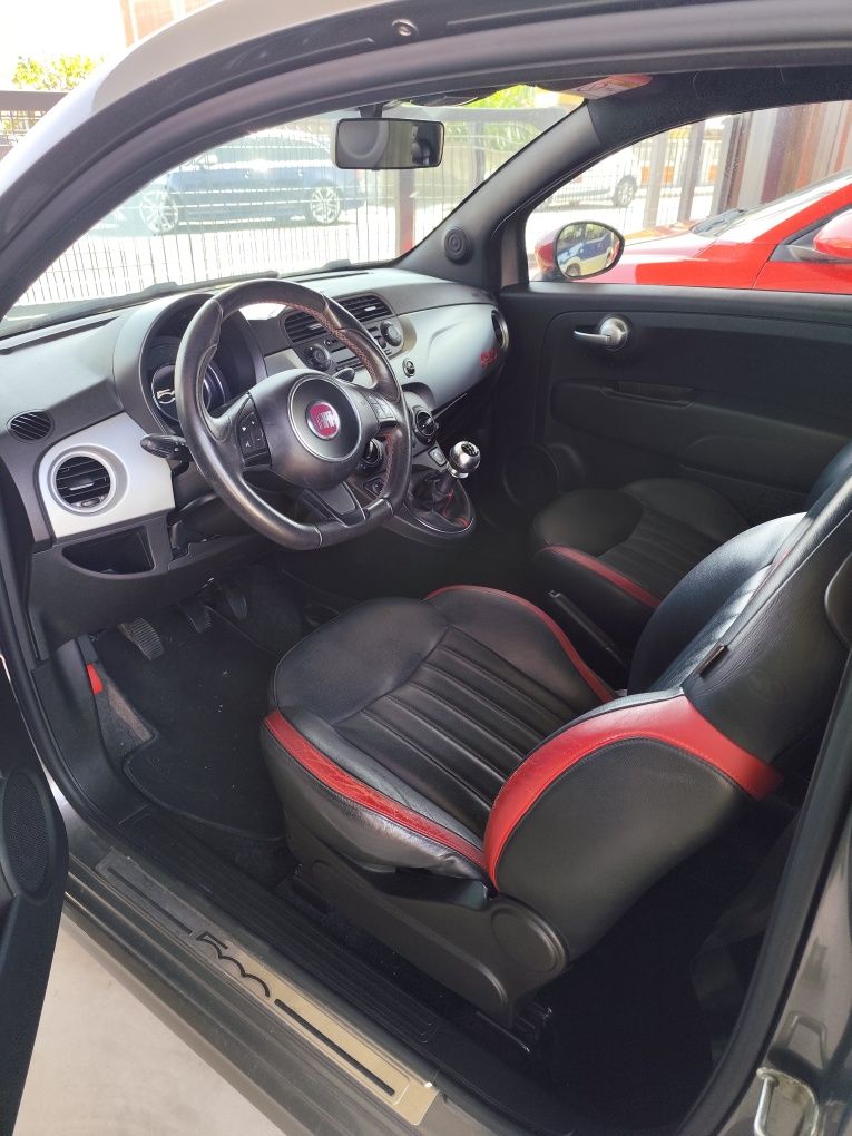 Fiat 500 1.2s Estofos Pele