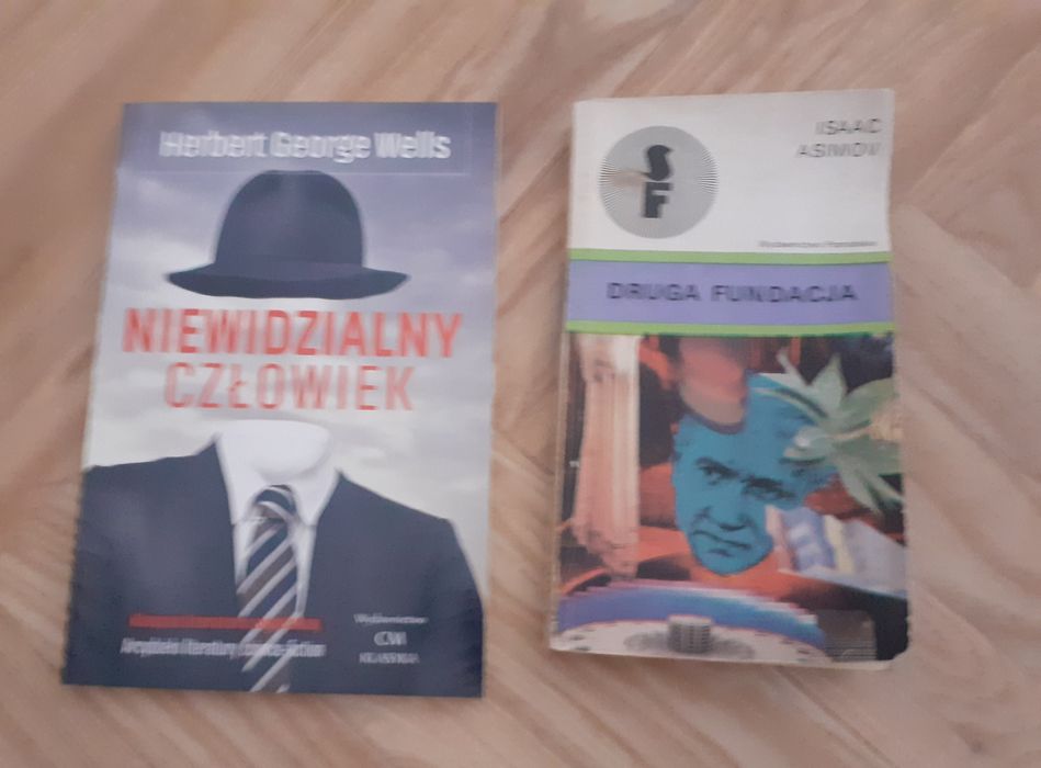 Książki science fiction Lem Śledztwo Fiasko Wells Wehikuł czasu Asimov