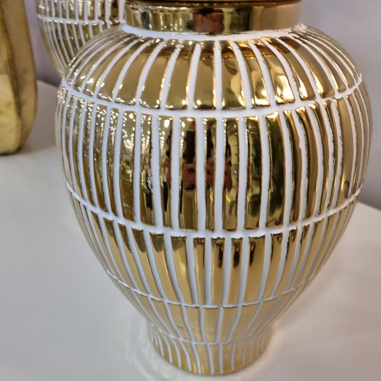 Potes de Ceramica Dourados By Arcoazul