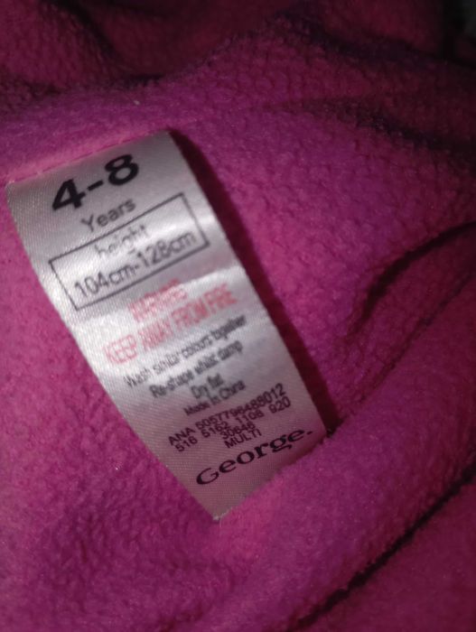 Czapka z szalikiem w kształcie jednorożca dla dziecka 104-128cm