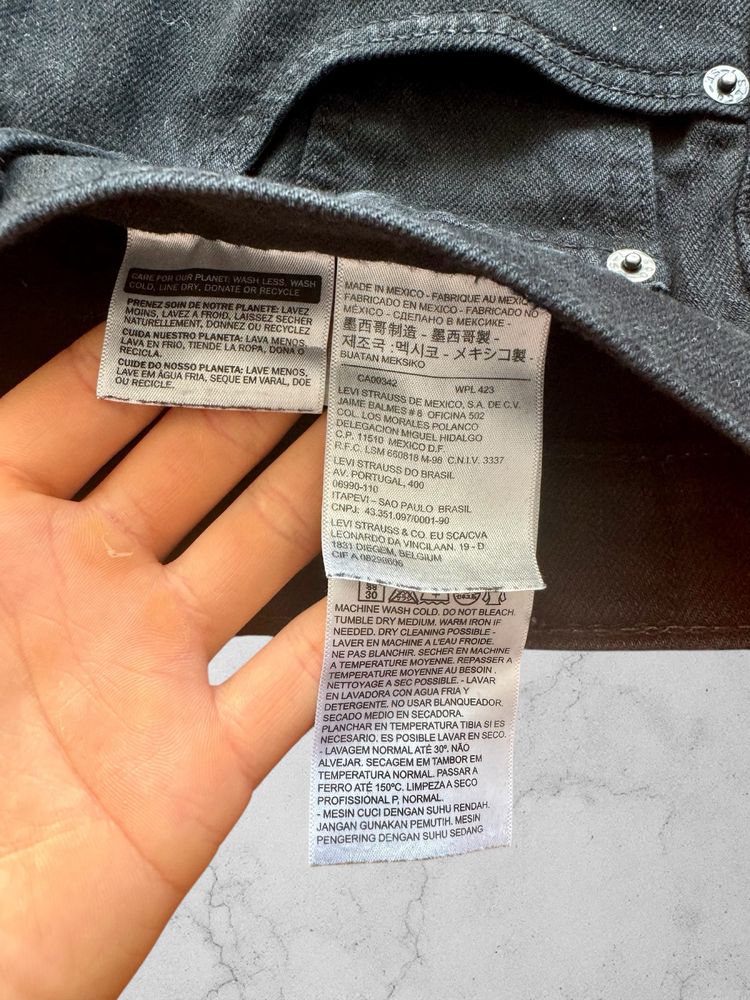 Levi’s 505 Regular Fit Jeans - Black - Men’s Size 28/30