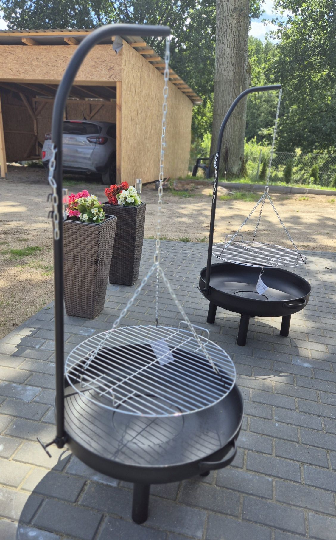 Palenisko ogrodowe grill spawany na ognisko