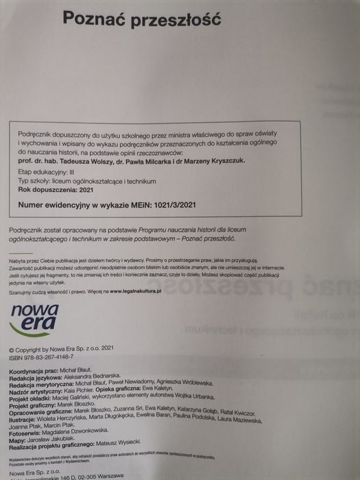Poznać przeszłość 3 podręcznik zakres podstawowy
