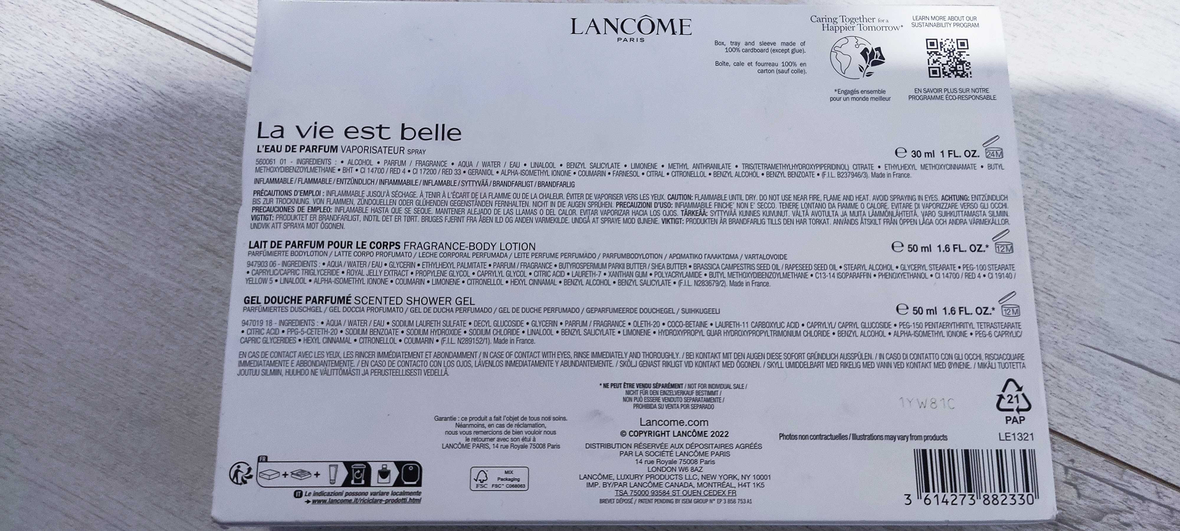 Lancome La Vie Est Belle zestaw upominkowy 130 ml