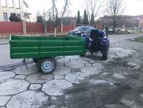 Причіп до міні трактора саморобний