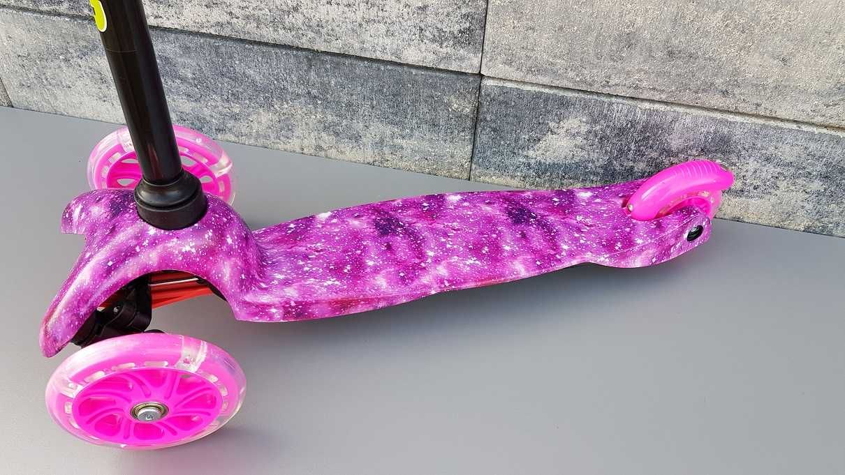 Trójkołowa Hulajnoga Scooter 2037/6 Świecące Kółka