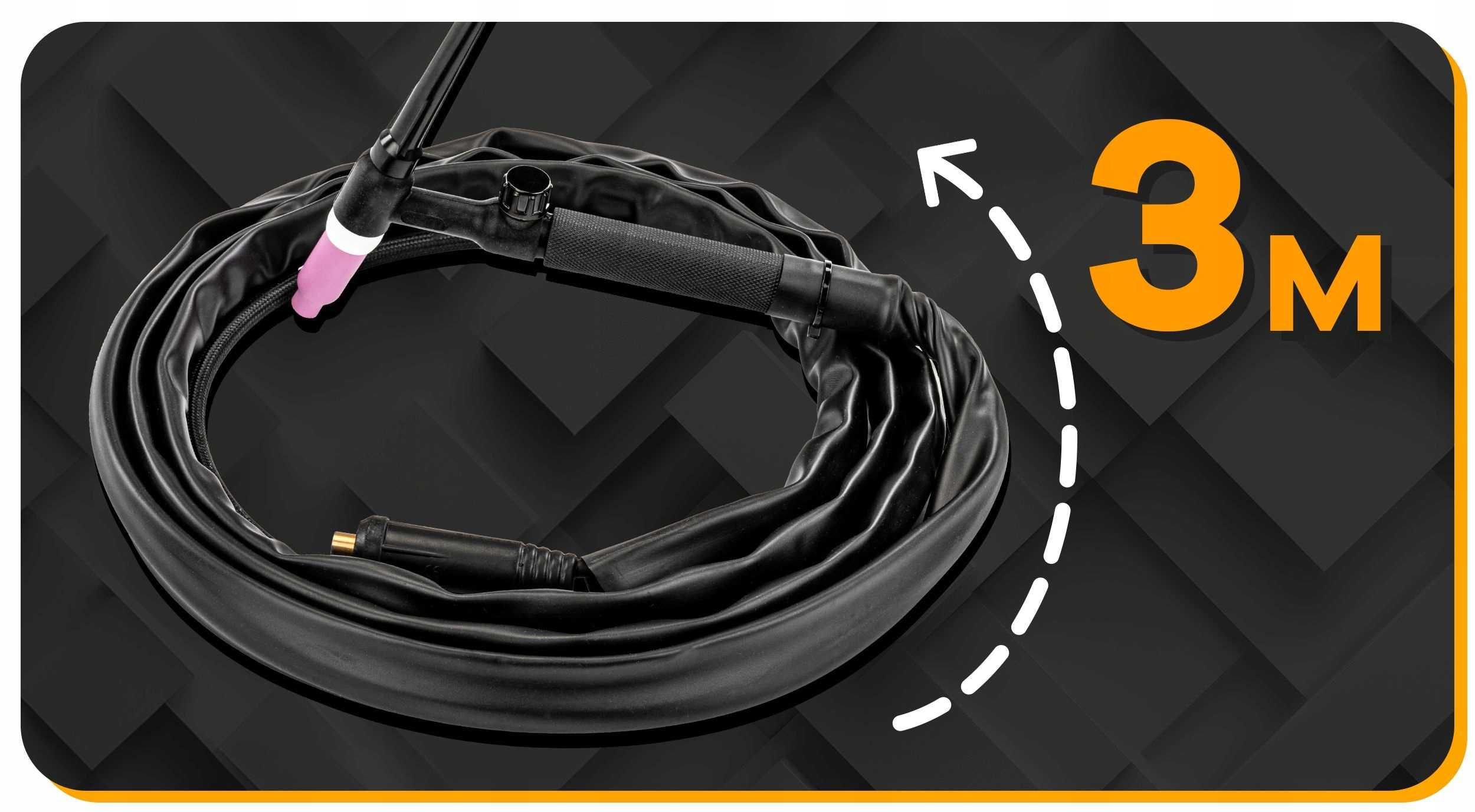 Uchwyt spawalniczy przewód tig lift wp17v 16-25 3 m zaworek