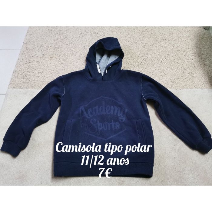 Camisola para rapaz 9 a 12 anos