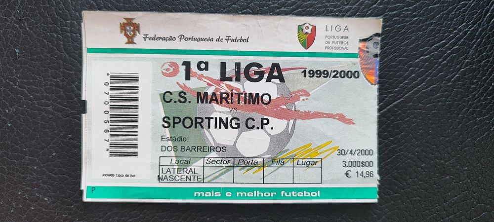 Bilhete Marítimo - Sporting 1999 / 2000