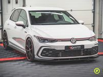 Накладка на передний бампер сплитер Volkswagen Golf 8 губа бампера