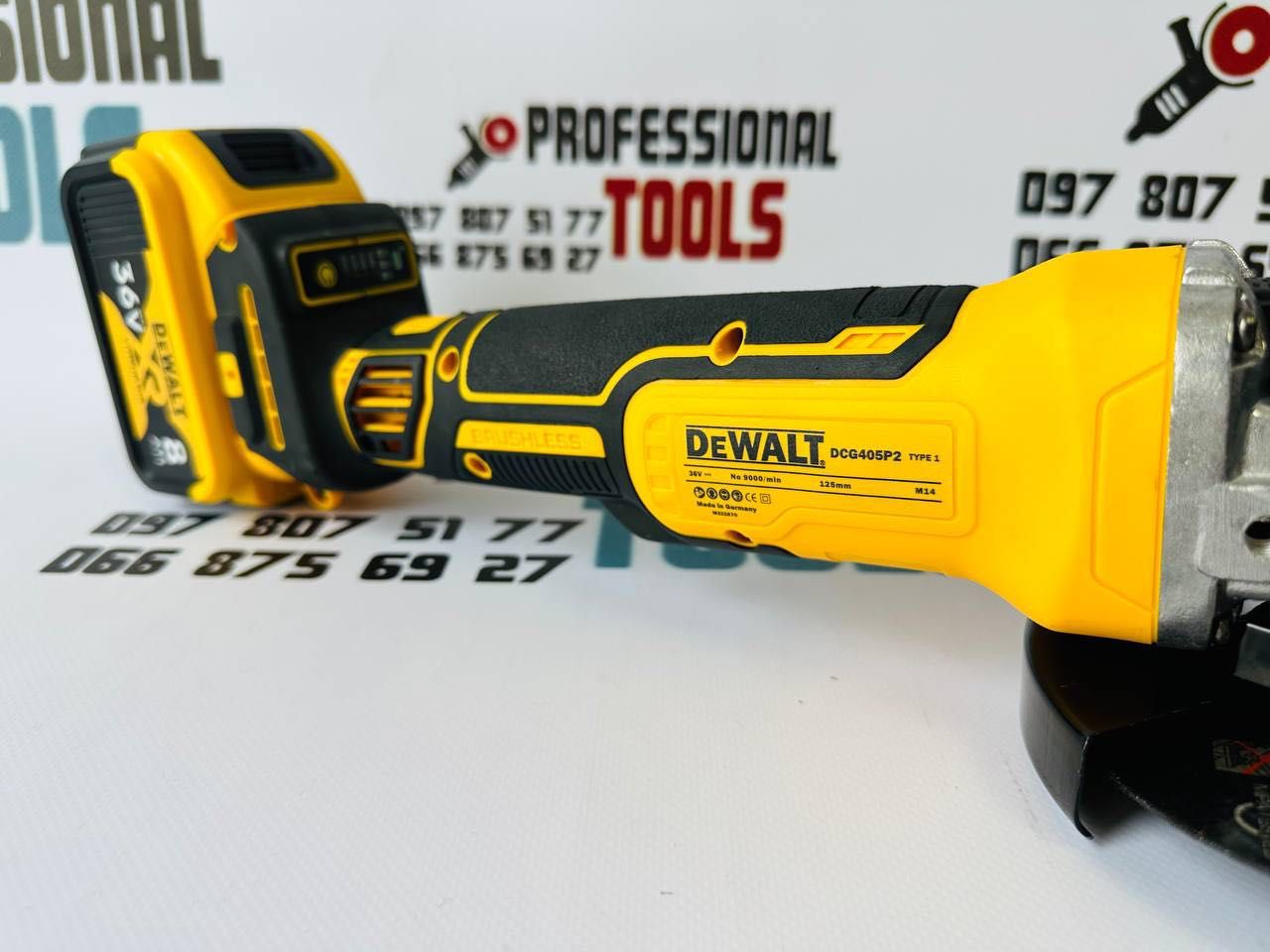 Акумуляторна Болгарка DeWALT DCG405P2 УШМ 1АКБ 9000об/хв 36V/8A