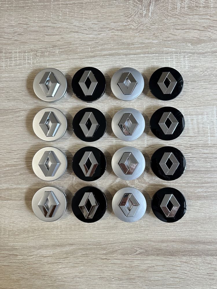Conjunto 4 Centros Jantes Renault 54mm 56mm 57mm 60mm 65mm 68mm